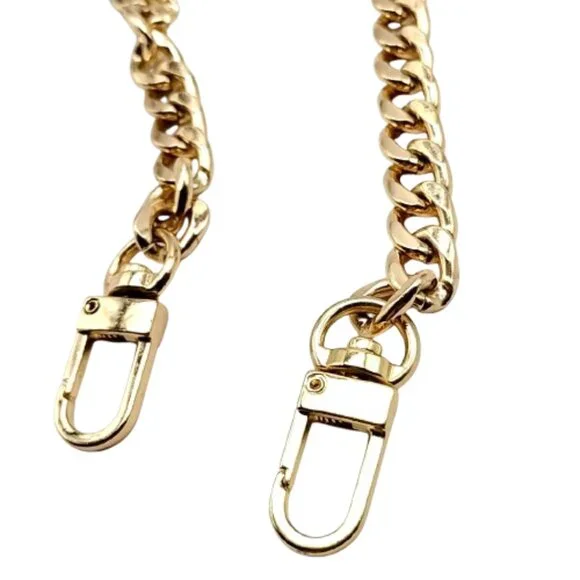 Heavy Curb Link Purse Handbag Chain with Swivel Hooks - Picture 4 of 7